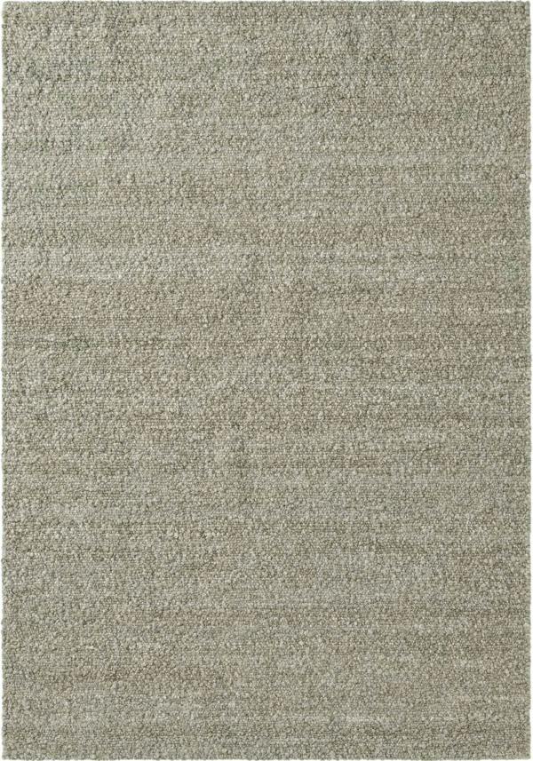 Textured gray area rug with a subtle pattern