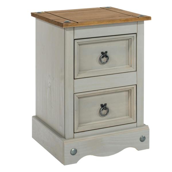 Core Products Corona 2-Drawer Petite Bedside Cabinet