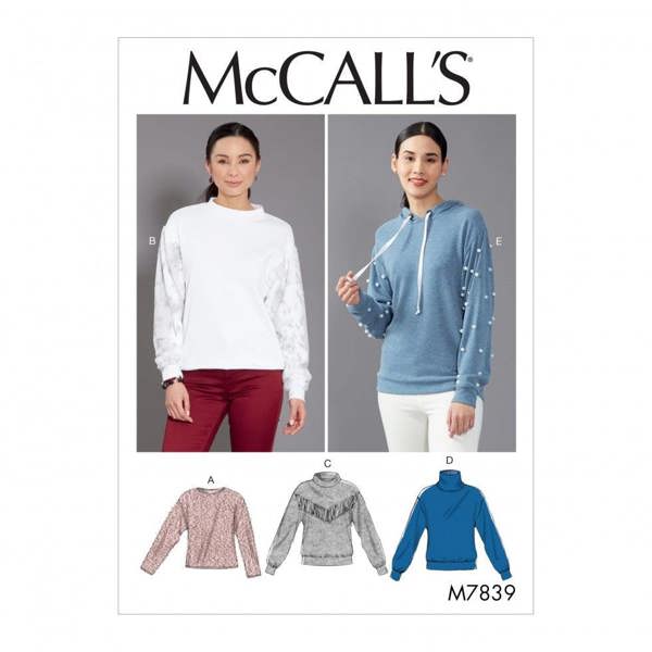 McCalls 7839 Paper Sewing Pattern – Women's Top, Easy