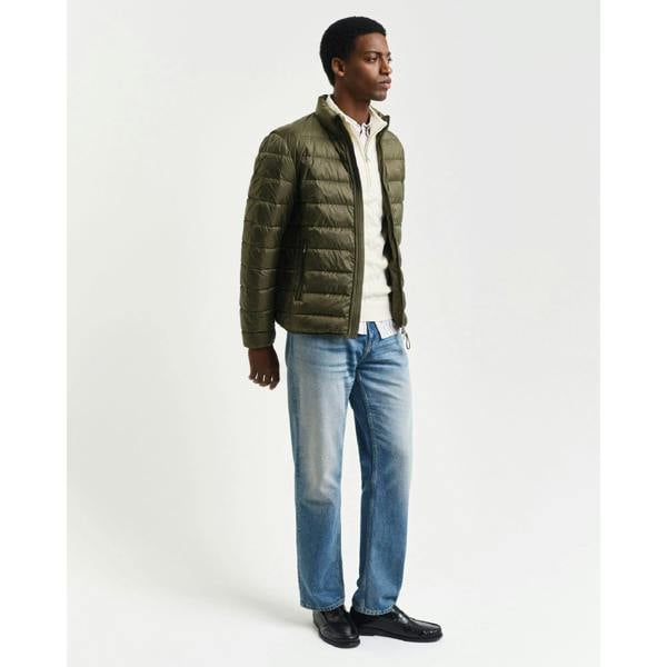 Gant Mens Lightweight Down Jacket - Green - 