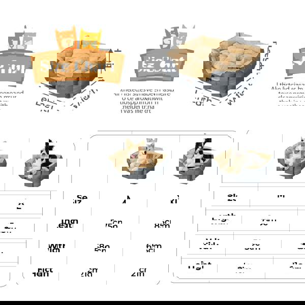 Skylos Pet Dog Bed Cat Mattress Luxury Soft Puppy Cushion Warm Pet Basket Large