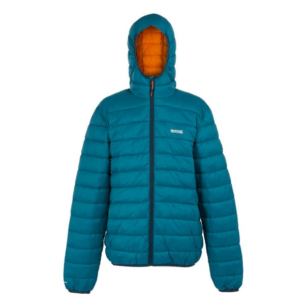 Regatta Men's Marizion Baffled Hooded Padded Jacket - Moroccan Blue/Fox