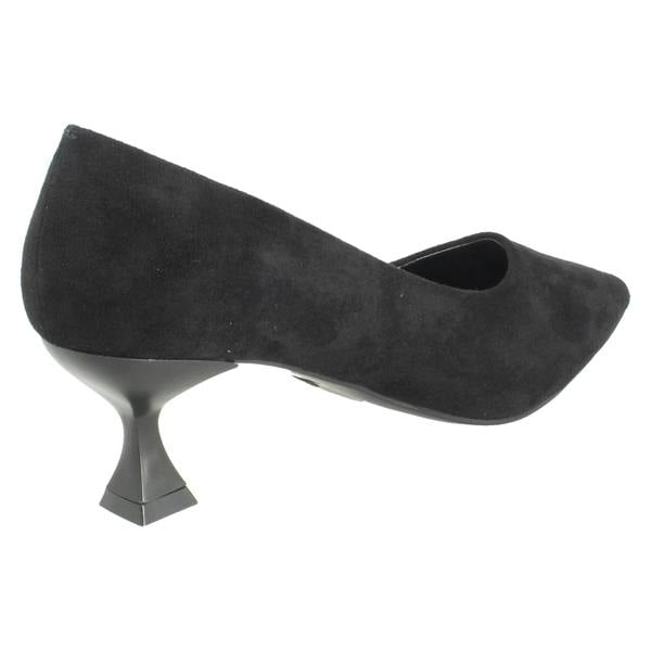 Anne Michelle Ladies Anne Michelle Microfibre 6cm Heeled Court Shoes F90124
