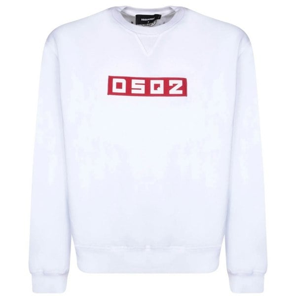 Dsquared2 Small Block Logo White Sweatshirt M