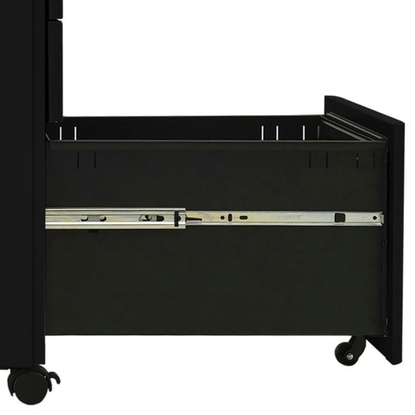 Berkfield Mobile File Cabinet Black 30x45x59 cm Steel