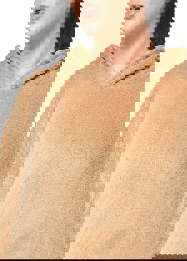 Smart Living Ladies Soft Fleece Hoodie & Shorts Set - Cozy, Stylish Loungewear - Toffee