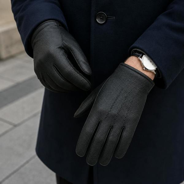 Gabicci Soft Lambskin Real Leather Fleece Lining Gloves: GB-520