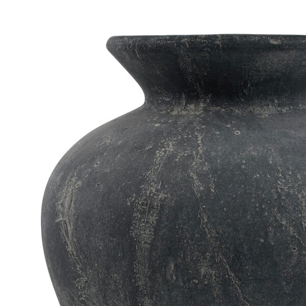 Wyld Haus Stonefern Black Aged Stoneware Vase