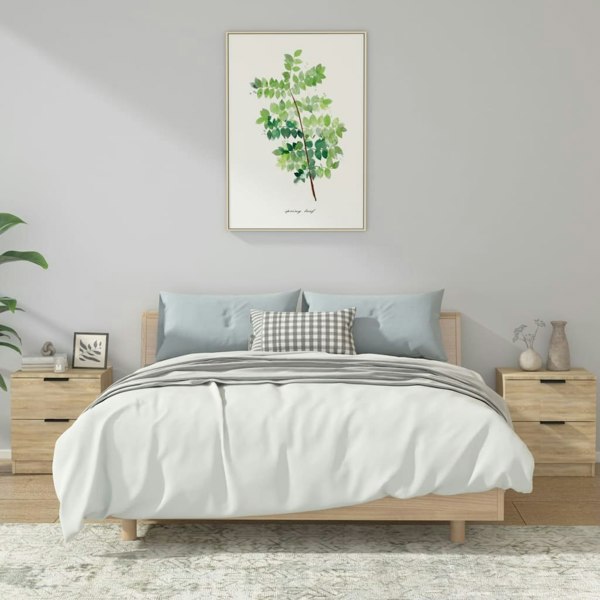 Berkfield Bedside Cabinets 2 pcs Sonoma Oak Engineered Wood