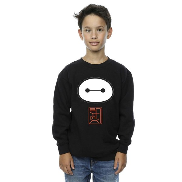 Disney Boys Big Hero 6 Baymax Icon Sweatshirt - Black