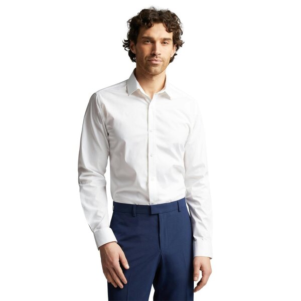 Limehaus Regular Fit White Stretch Shirt