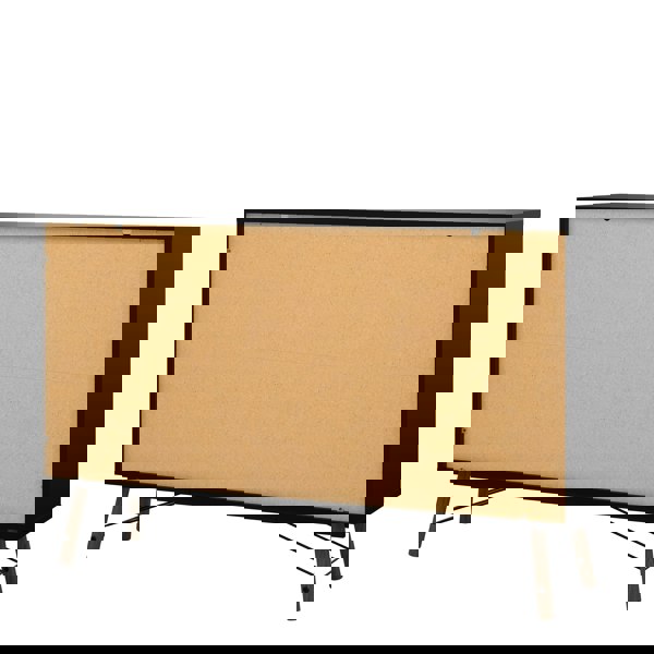 Furniture To Go Ry Wide double chest of drawers 6 drawers in Matt Black Walnut