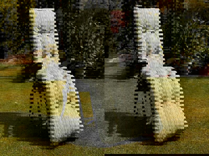 Glendale Garden Relaxer (Pattern Options Available) 99 x 58 x 73 Cotswold Stripe The Garden Furniture Shop