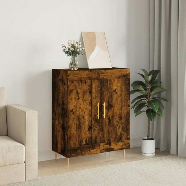 Berkfield Sideboard Smoked Oak 69.5x34x90 cm Engineered Wood