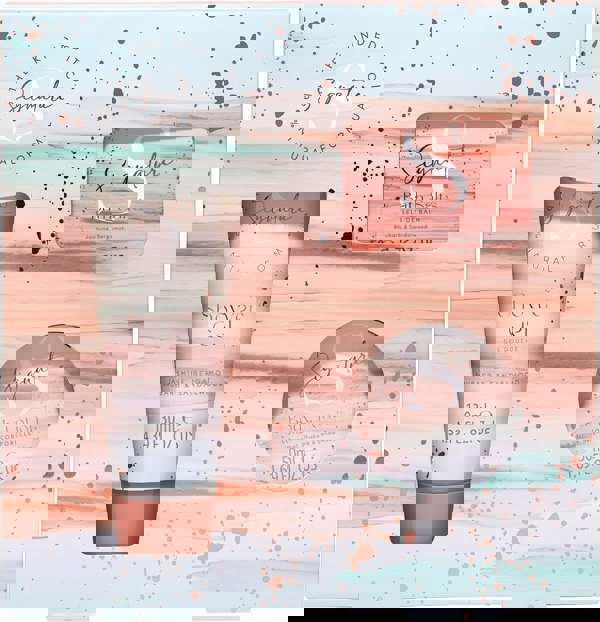 The Kind Edit Co. 5 in 1 Gift Set  : Bath Salts, Shower Gel, Body Lotion, Shower Flower, Hand Cream, Nail File,  Foot Lotion, Pair of Socks