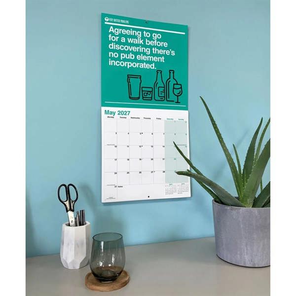 Very British Problems Calendar 2027, Wall Calendars, Month To View, Humour, Gift