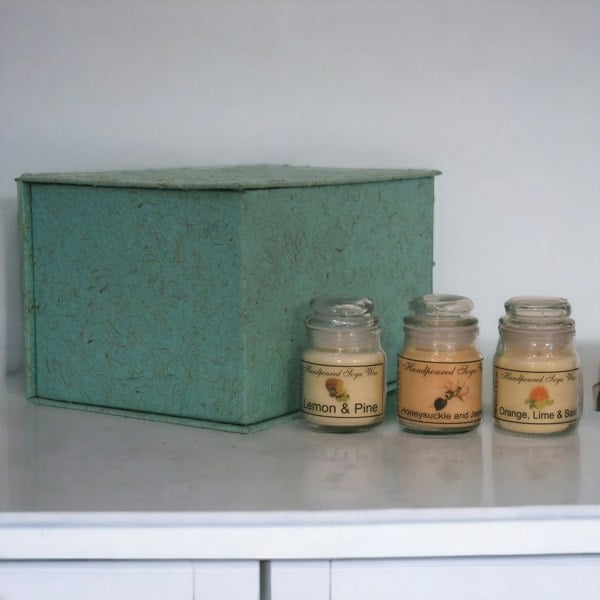 Artisan Furniture Hourglass Candle Set of 3 (Fruit