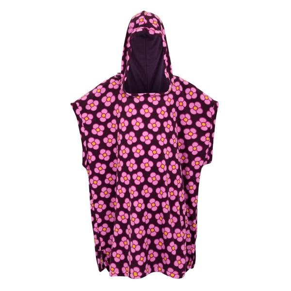 Regatta Girls Orla Kiely Spinning Flower Towelling Robe - Morello - 