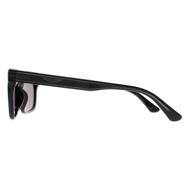 Police Sunglasses SPLF12 Origins Hero 2 0700 Shiny Black Smoke Mirror