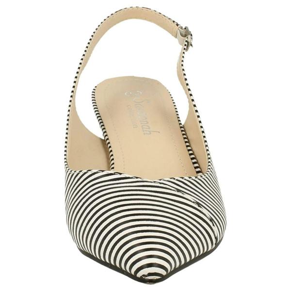 Savannah Ladies Savannah Striped Slingback Court Shoes