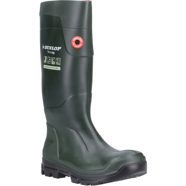 Dunlop Unisex Adult TerraPRO Purofort Wellington Boots - Green