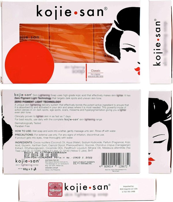 My Wholesale Warehouse Kojie San Skin Lightening Soap 65g x 3