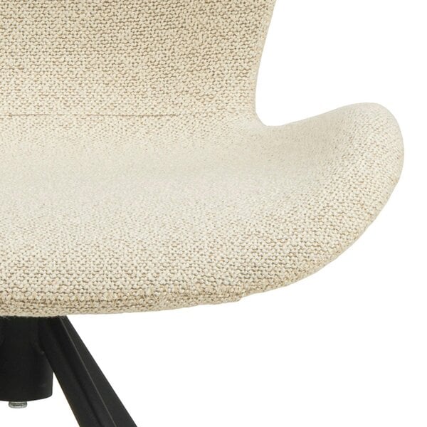 Wyld Haus Set of 2 Acorn Upholstered Cream Swivel Dining Chairs