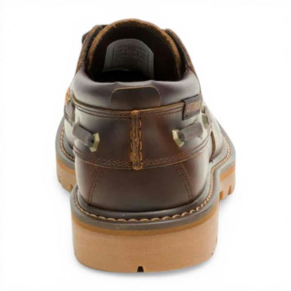 Caterpillar CAT (Caterpillar) Mens Tan Brown Leather Low-Cut Boots - Colorado Boat Lo