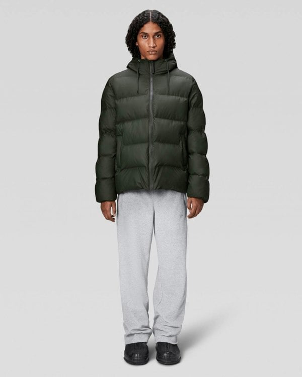 Rains Alta Unisex Puffer Jacket - 03 Green