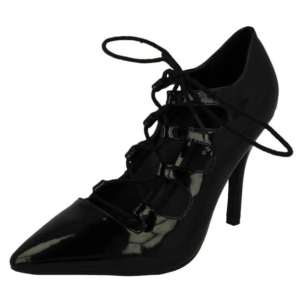 Anne Michelle Ladies Anne Michelle Pointed Lace Up High Heels