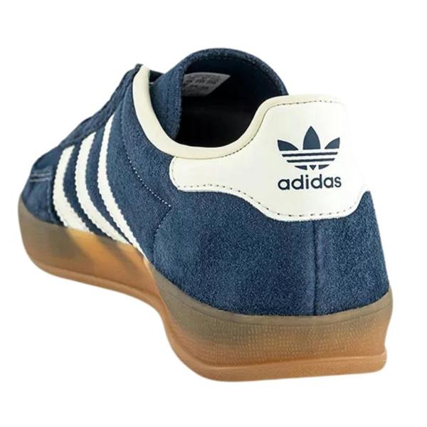 Adidas Gazelle Indoor Night Indigo Off White Gold Metallic Trainers UK 3