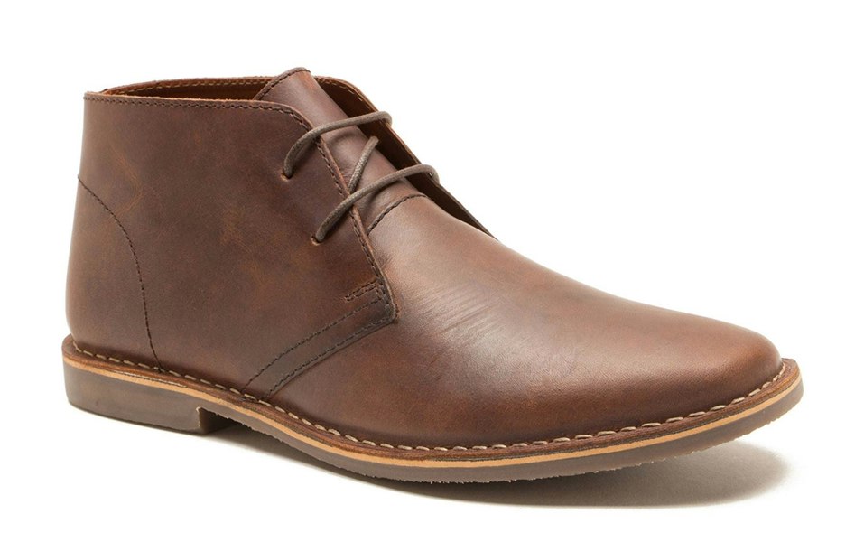 Thomas Crick Red Tape Crick Gobi Leather Mens Lace Desert Boots