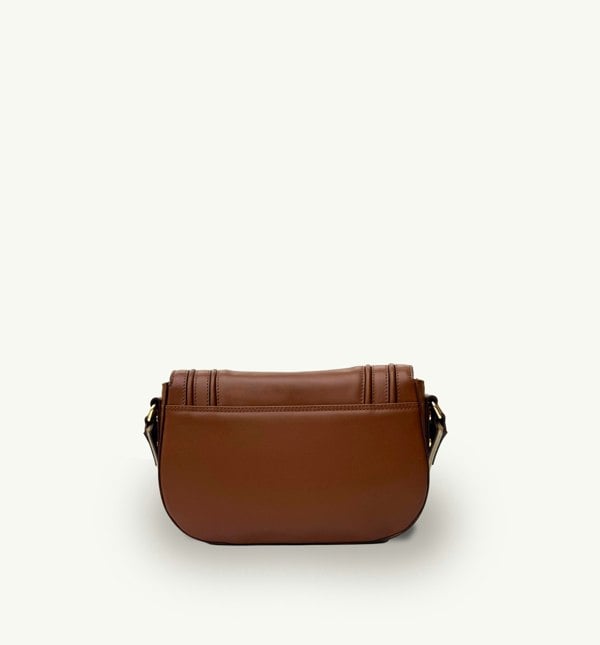 Apatchy London The Mimi Midi Tan Leather Bag