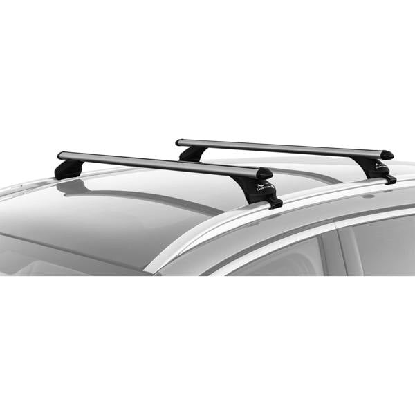 Green Valley Complete Universal Aerodynamic Aluminium Roof Rack Cross Bars for Vehicles with Open Roof Rails 135cm