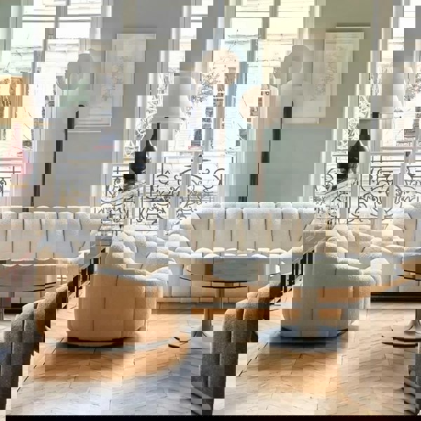 Grace Pumpkin Armchair, White Boucle-Ritconcept-Rit Concept