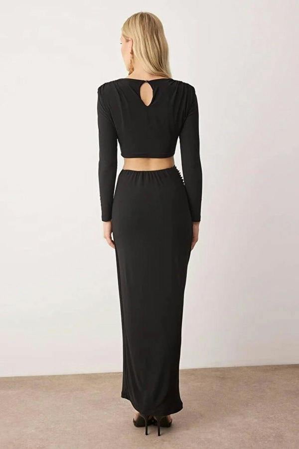 WOVCOR 2-Piece Accessory Detailed Party Top and Bottom Set