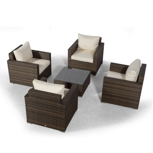 Giardino Sydney 4 Seater Rattan Conversation Sofa Set