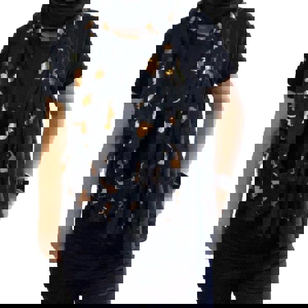 Love EMVY Rose Gold Cat Print Ladies Lightweight Scarf