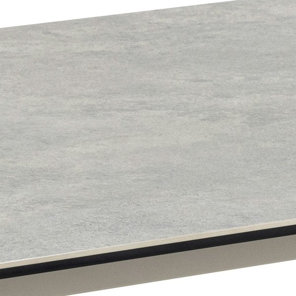 Furniture To Go Palermo Ceramic Dining Table in Grey 160x75cm Included 4 Ella Swivel Beige Dining Chairs