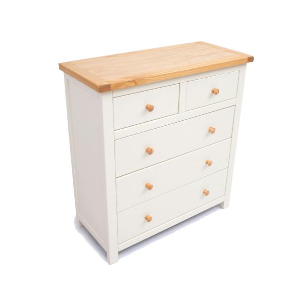 Cabinet Bits Maggiori 5 Drawer Chest of Drawers Wood Knob