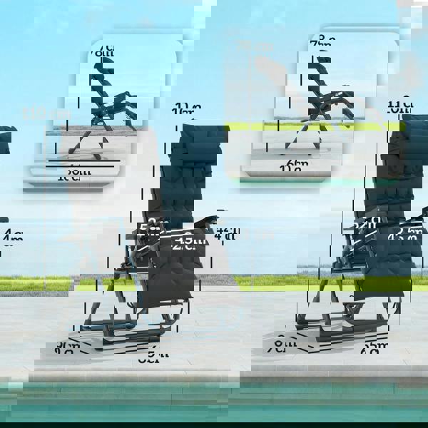 Outdoor Lounge Chair Set