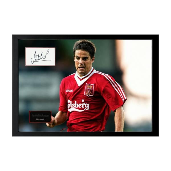 Jamie Redknapp Signed Liverpool Cut Deluxe Mount Frame