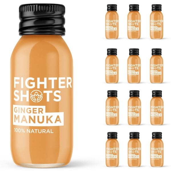 Fighter Shots Ginger + Manuka Honey 6 or 12x 60ml