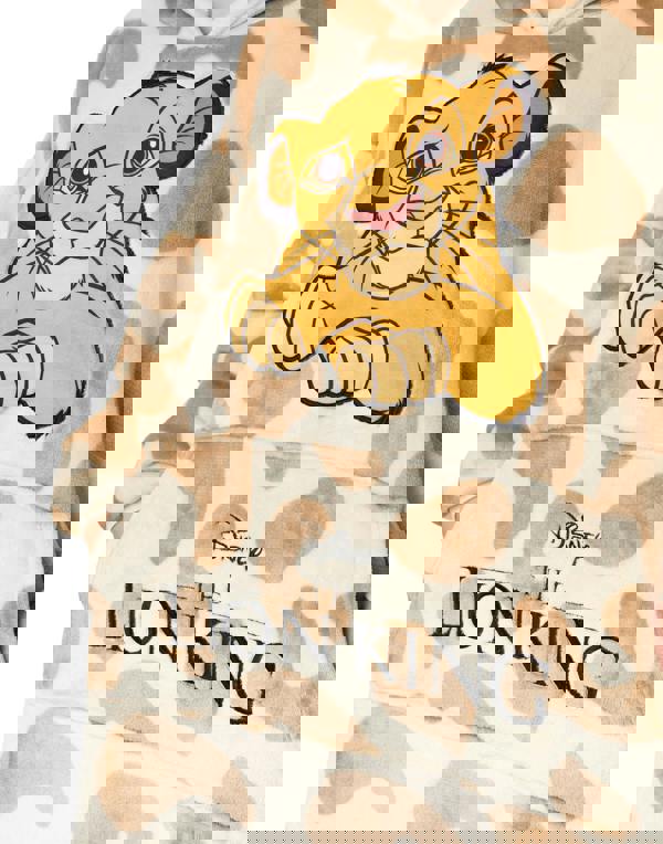 Disney Womens Beige The Lion King Blanket Hoodie (One Size)