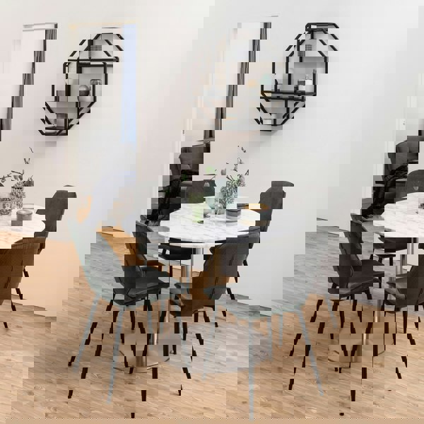 Furniture To Go Femke Dining Chair in Anthracite Set of 4