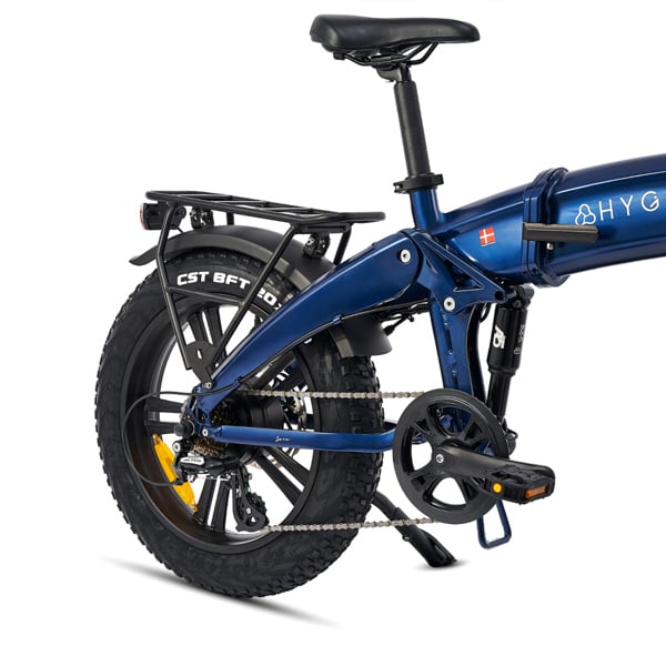 Hygge Bikes Sorø 2026 - Folding Fat Tyre E-Bike 48V 14.5Ah - Royal Blue