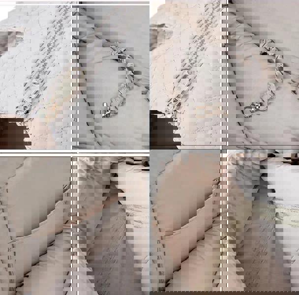 Anypet Pet Carrier Thin Black Korean Inspired Pet Hand Bag or Shoulder Bag with Quilted Cotton Portable Bag