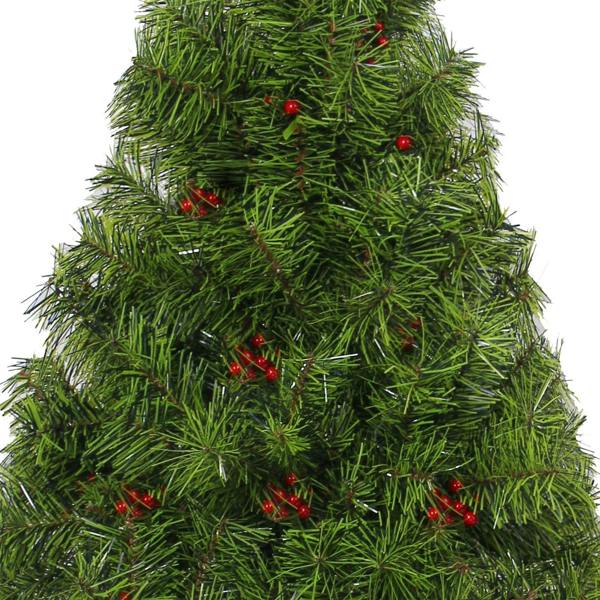 5ft, 6ft and 7ft Green Artificial Christmas Trees with Metal Stand and Easy Assembly image 3
