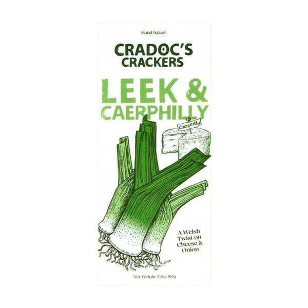 Cradoc's Leek & Caerphilly Crackers (80g)