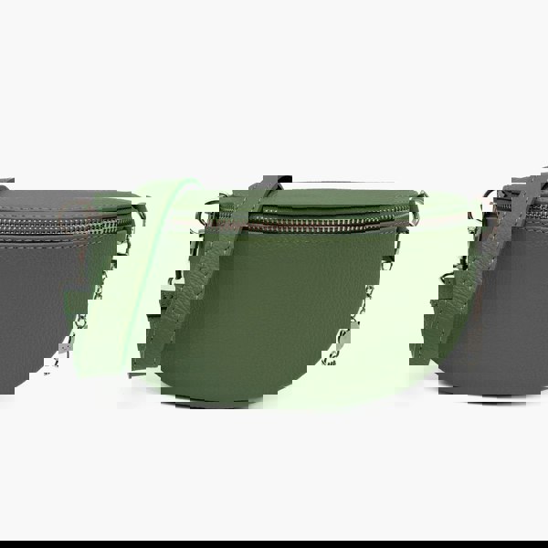 Kitise Italian Real Leather Bum Bag Style Crossbody Bag